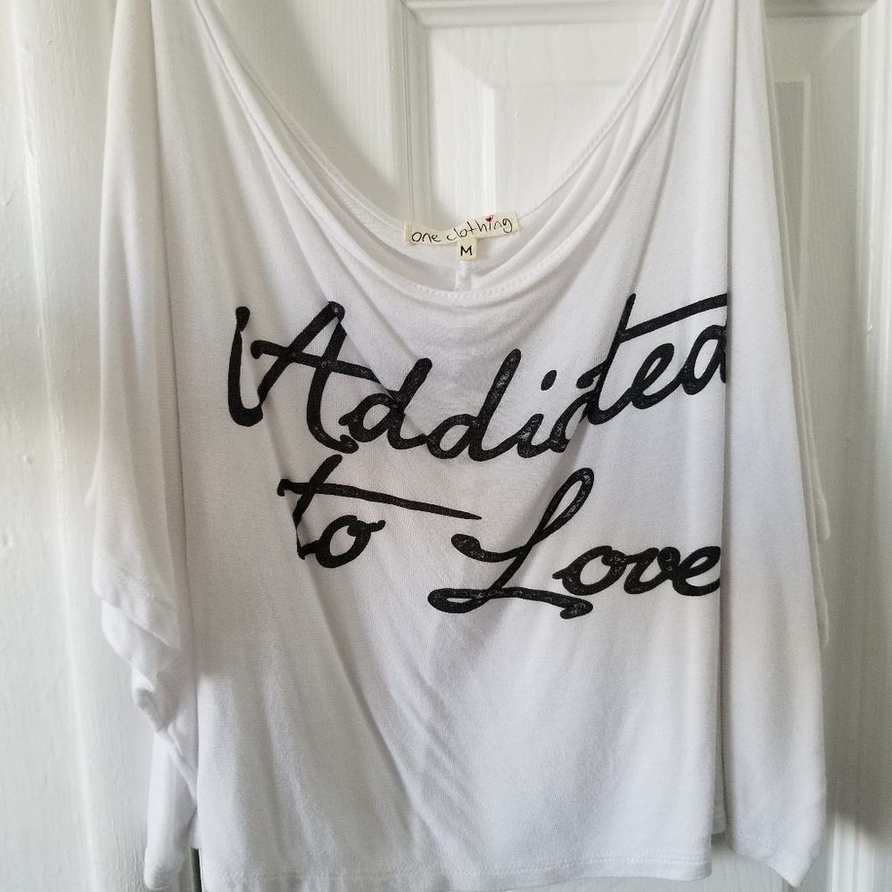 Addicted to Love Crop top size medium
